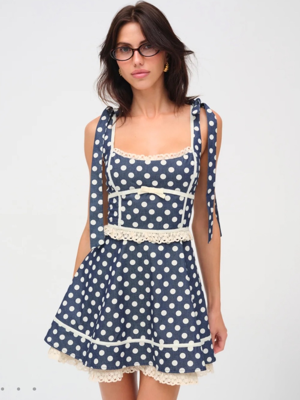 Polka dot mini dress